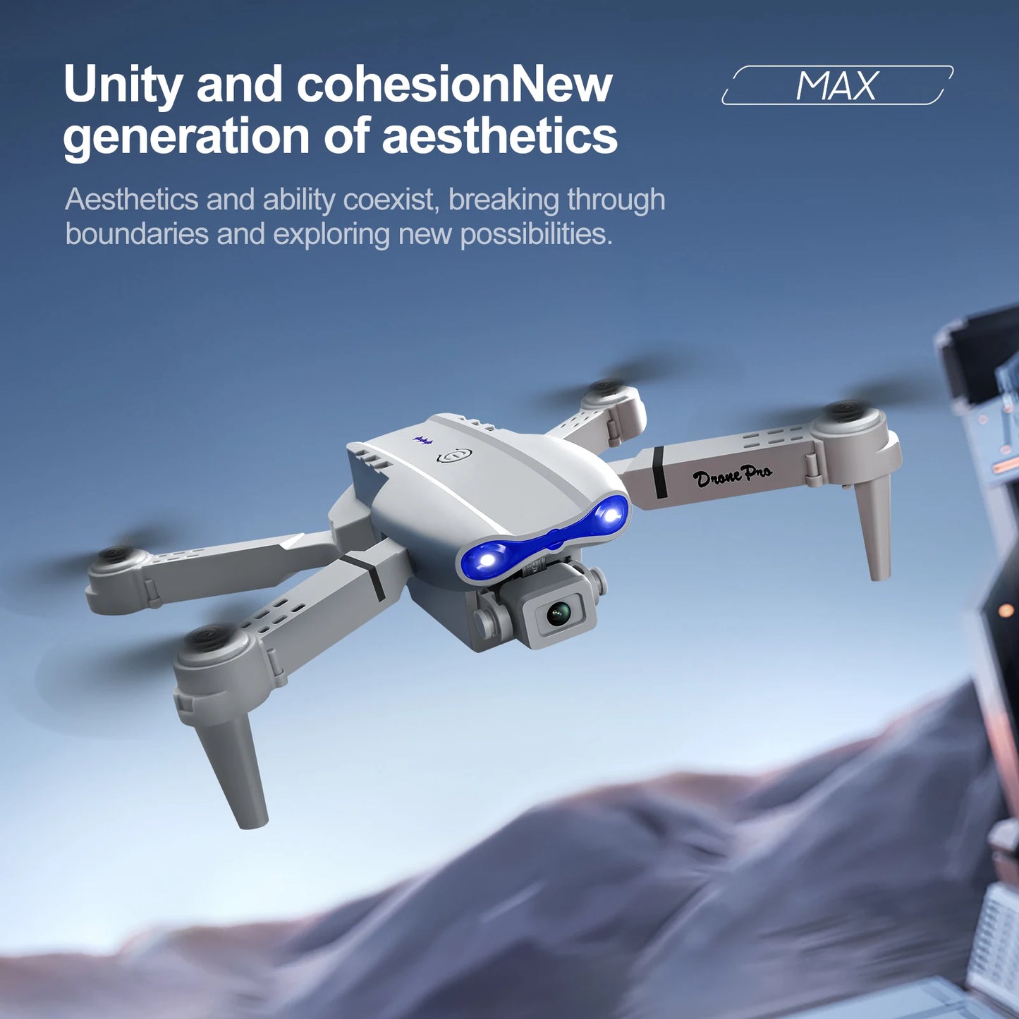 E88PRO Drone 8K 5G HD Dual Camera Aerial Photography Remote control screen display Control Aircraft Quadcopter