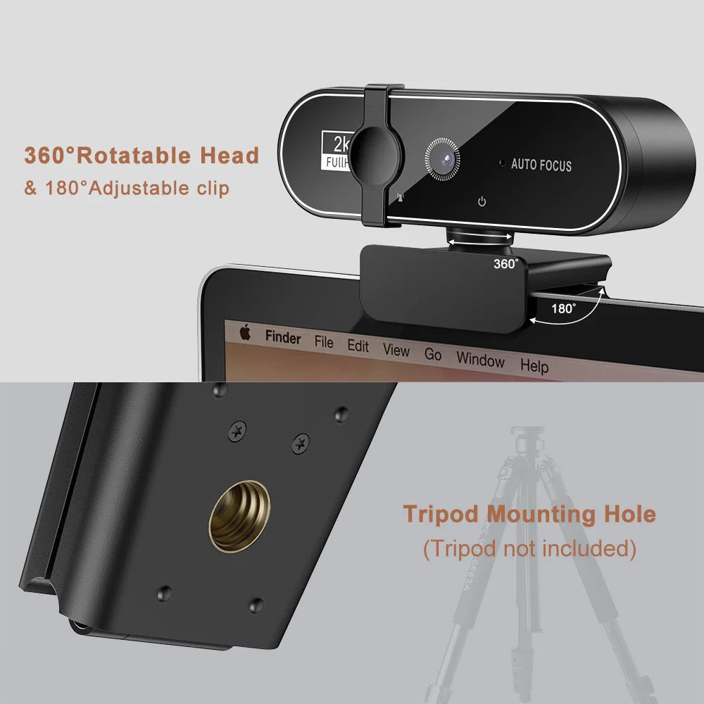 Lenovo 4k Camera Computer Hd Camera Built In Microphone Network Camera Web Video Camera For Online Class Meeting Live Broadcast