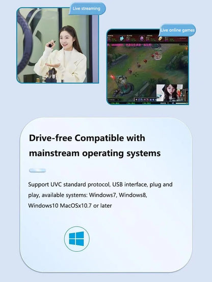 Lenovo 4k Camera Computer Hd Camera Built In Microphone Network Camera Web Video Camera For Online Class Meeting Live Broadcast