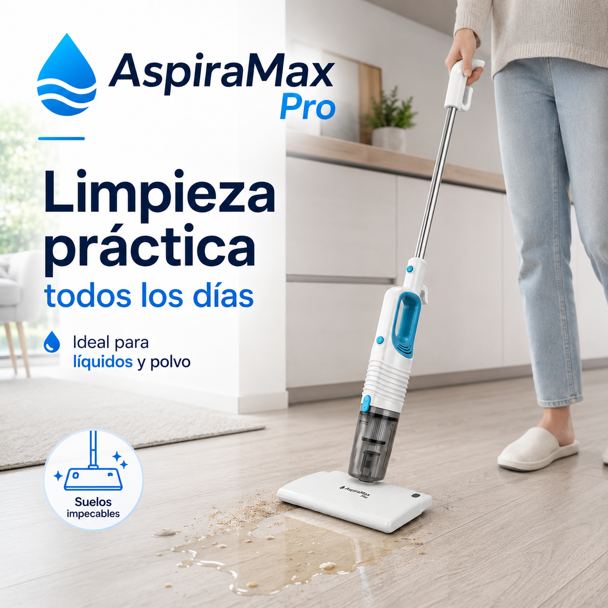 🔥 Aspiradora de Mano y Vertical AspiraMax Pro | Limpieza 2 en 1 💧⚡