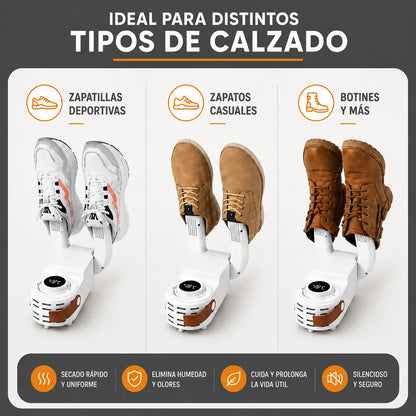 Secador Eléctrico de Zapatillas y Calzado 150W 360° y Temporizador hasta 120min (S) VillaNiza Store